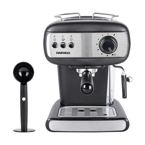 Cafetera Espresso 2 Tazas Daewoo Des-1548 1100 W Color Negro
