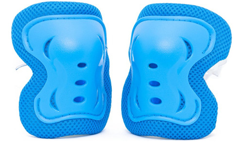 Set De Casco Y Protectores Lionix Pro Shield Kids Azul