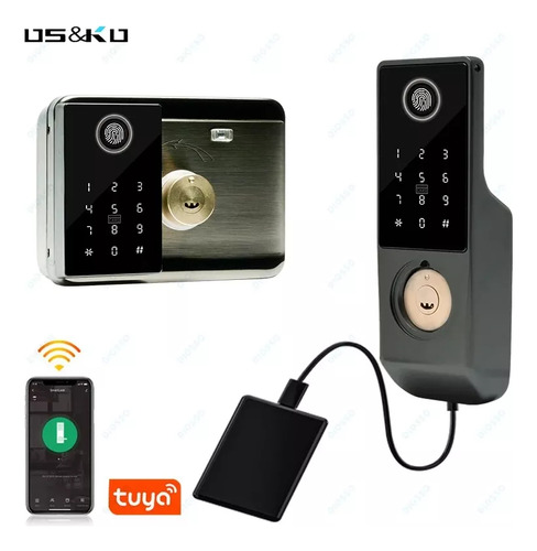 Fechadura Digital E Biometria Dupla Wifi Portão Externa Fort