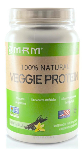 Veggie Protein Vainilla 2.5 Lbs Mrm 100% Natural Vegetal