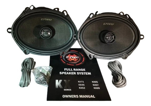 Par De Bocinas 5x7 6x8 65w Rms Cono Kevlar Seda Jcpower Kx57