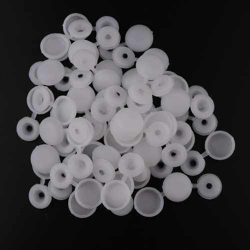 El Tapón De Rosca Útil Cubre Cubierta Del 100pcs Blanco