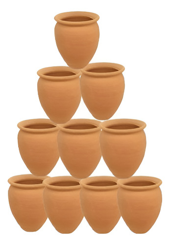 Cantarito De Barro Jarrito Para Tequila 500 Ml (36pzs) Café