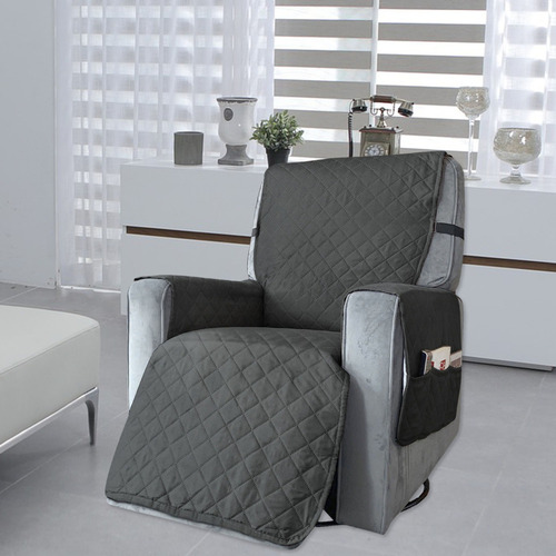 Cubierta De Asiento De Oficina For El Hogar Gris Oscuro L