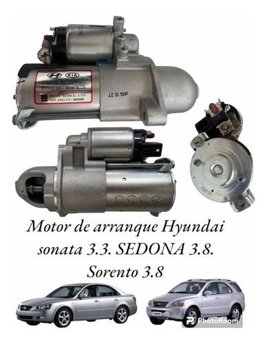 Motor Arranque Hyundai Sonata 3.3 Sedona 3,8 Sorento 3.8