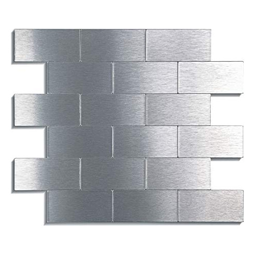 Lk 10 Piezas Premium Metal Tiles Autoadhesivos - Azulej...