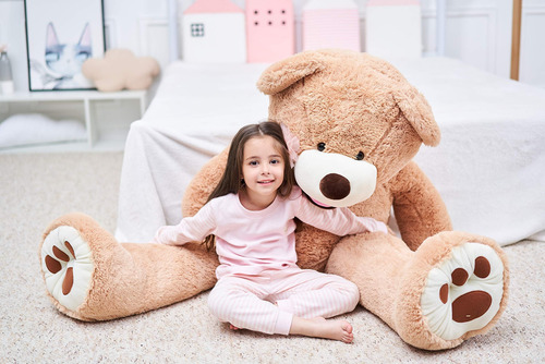 Peluche Gigante Con Forma De Oso De Peluche Ikasa, 160 Cm, C