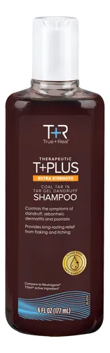 Champú True+real Coal Tar, Gel Terapéutico De Alquitrán, 180