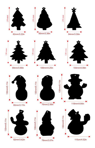 Scratch Craft De Navidad Para Niños Árbol De Navidad Muñeco