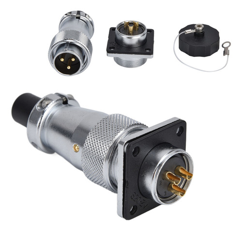 Conector Wire Aviation, Conector De 3 Pines, Aleación De Zin