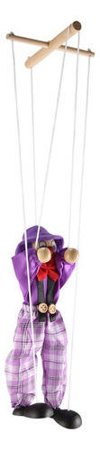 4 Pacotes De Brinquedos De Marionete Palhaço Pull String Pup
