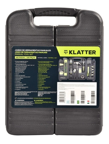 Set De Herramientas Manuales - Klatter - 122 Piezas