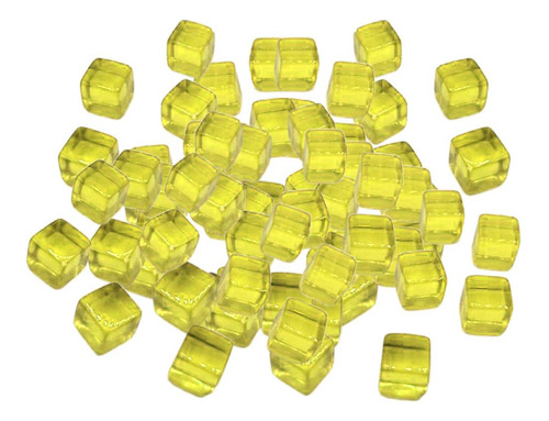 100pcs 10mm Rico Y Dados Juegos De Para Juguetes De Amarillo