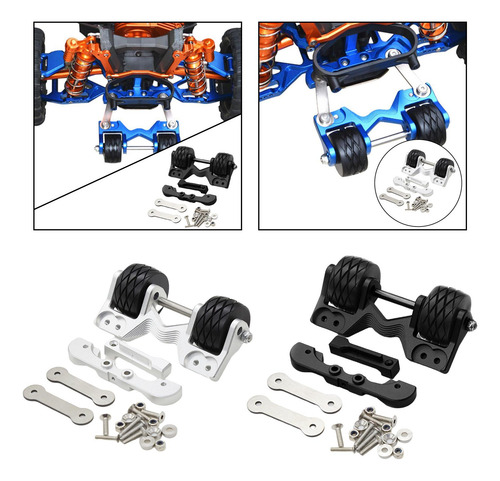 2x Montaje De Barra Trasera Con Ruedas Compatible Con Maxx