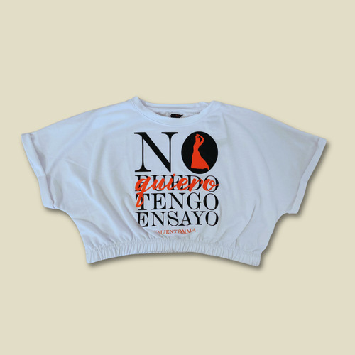 Sudadera Croptop Baile Flamenco Manga Corta Oversize Vym Dam