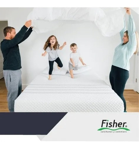 Sommier Y Colchón Fisher Premium De Lujo 160x200