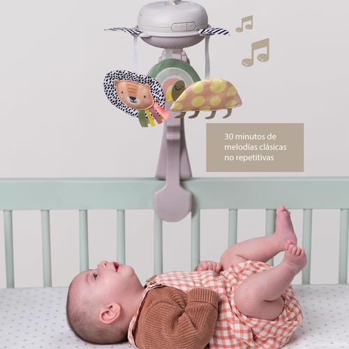 Móvil Dormidera De Cuna Musical Bebe Control Volumen