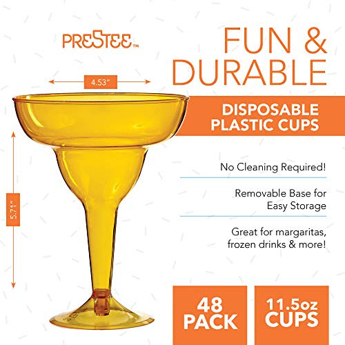 48 Vasos De Margarita De Plástico - 12 Oz. | Copas De ...