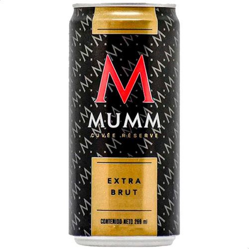 Champagne Mumm Cuvee Extra Brut Lata Espumante - Pack X6