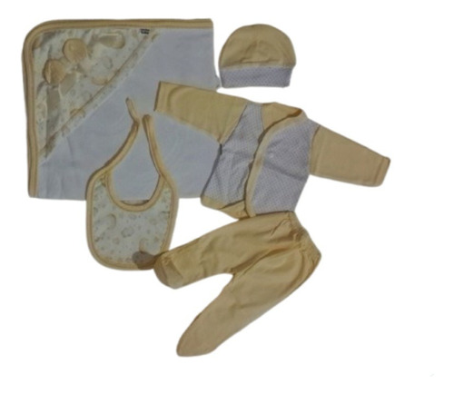 Ajuar Bebé 5 Piezas Económico Set De Nacimiento Unisex 0-1 M
