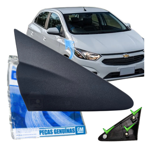 Moldura De Acabamento Ld Retrovisor Onix 2015 2016 Original