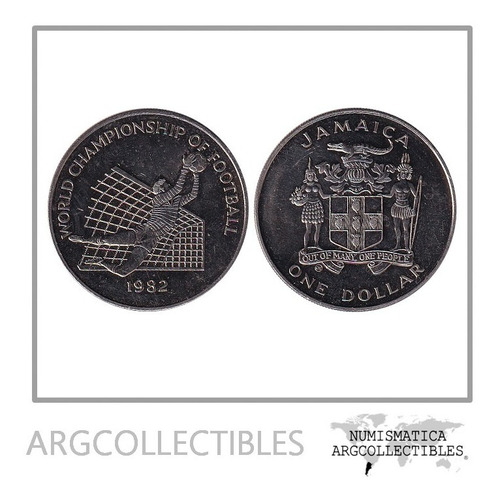 Jamaica Moneda 1 Dolar 1982 Niquel Km-96 Unc