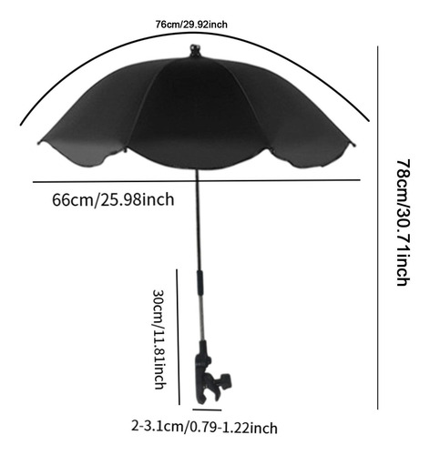 Sombrilla Para Cochecito, Silla De Playa, Sombrilla Con
