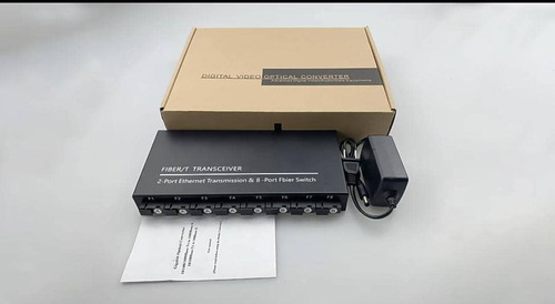 Switche Fibra Optica Convertidor Ethernet Rj45 Transceiver