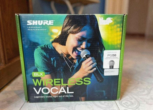 Micrófono Shure Blx24/pg58 Dinámico Cardioide (Usado)