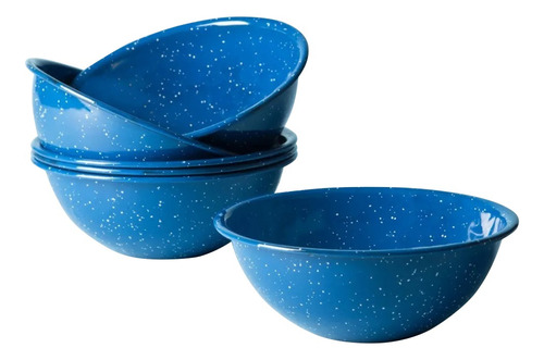 Set De Bowl Multiusos Grande De Peltre, 6 Piezas Azul
