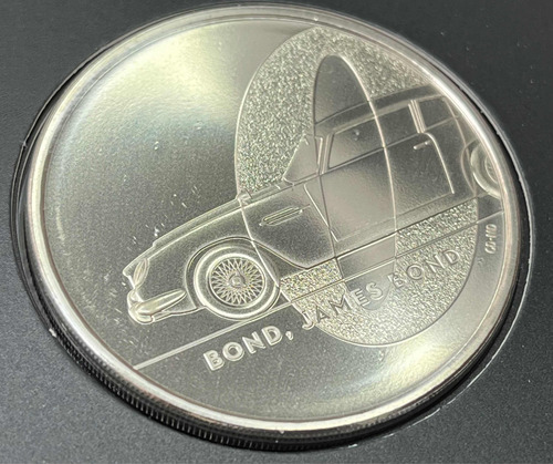 Moeda 5 Pounds 2020 - Bond, James Bond 007 (Usado)