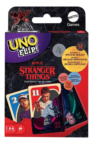 Juego Cartas Stranger Things Uno Flip! Edición Coleccionable
