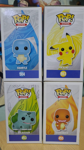 Funko Pop Pokemon Set Pikachu/charmander/bulbasaur/squirtle