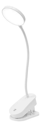 Lampara Velador Portatil Led Carga Usb Clip Alpaca Dibacom® Blanco