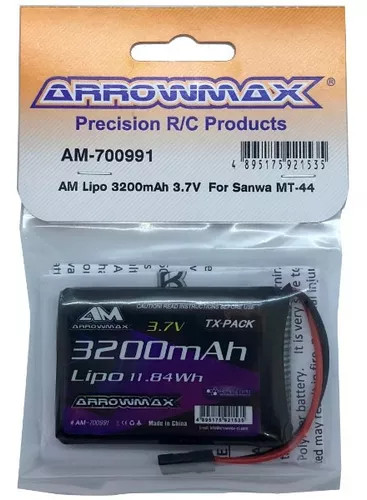 Arrowmax Batterie Lipo 3200mAh 3.7V Radio Sanwa MT-44 AM700991