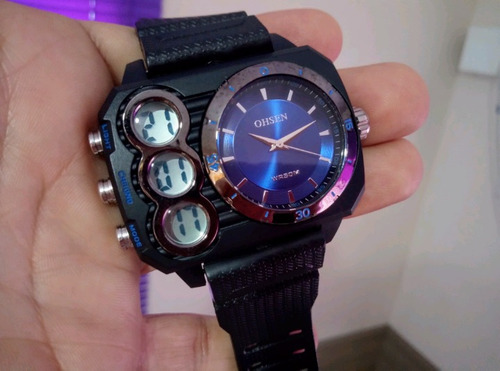 Relógio Shock Digital Led Analogico Ohsen Feminino Masculino