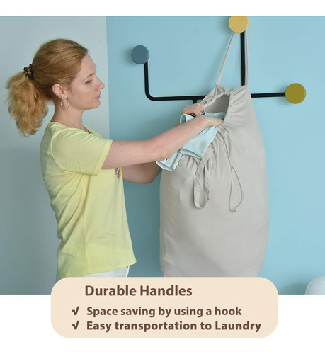 Bolsas De Lavandería Con Asas - 140l Para Dormitorio Y Viaje