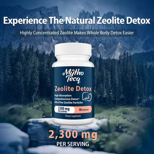 Suplemento De Desintoxicação Mythotecq Zeolite 69.000 Mg Com