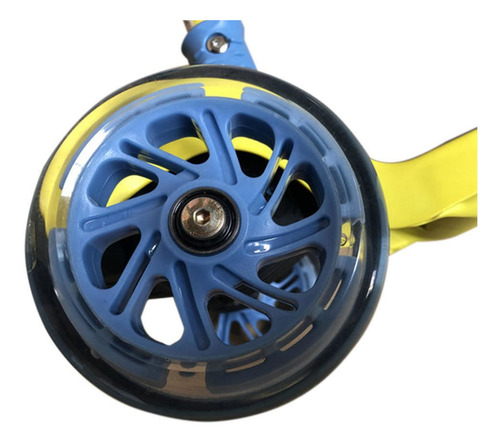 Patinete Com Led Minions - 3 Rodas Infantil E Dobravel Froe