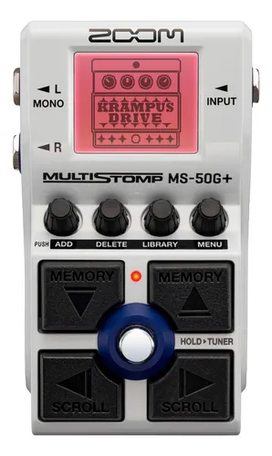 Zoom Pedal Para Guitarra Multiefeitos Stompbox Ms-50g+ Cor