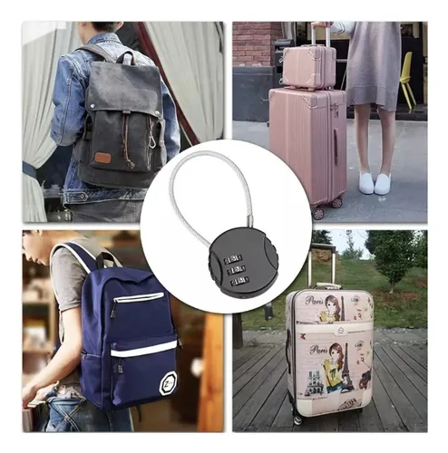 5pzs Candados De Combinación Mini Casillero Por Mochila