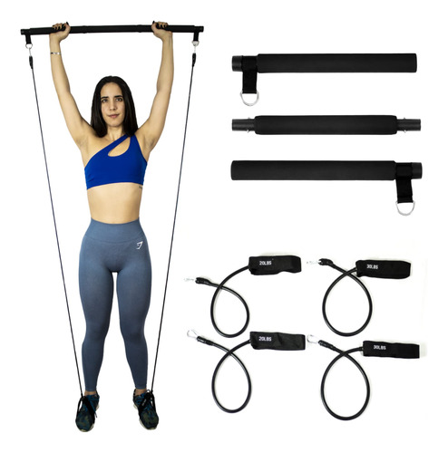 Juego De Bandas De Resistencia  Kit De Barra De Pilates Port