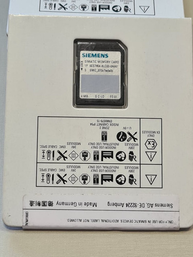 Cartão De Memória Siemens 4mb 6es7954-8lc03-0aa0