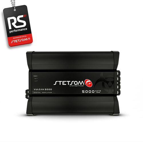 Imagem 3 de 6 de Módulo De Som Digital Stetsom Vulcan 5000w Rms 1 Ohm