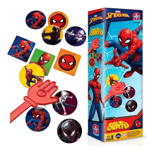 Jogo Tapa Certo Spiderman - Estrela - Estrela