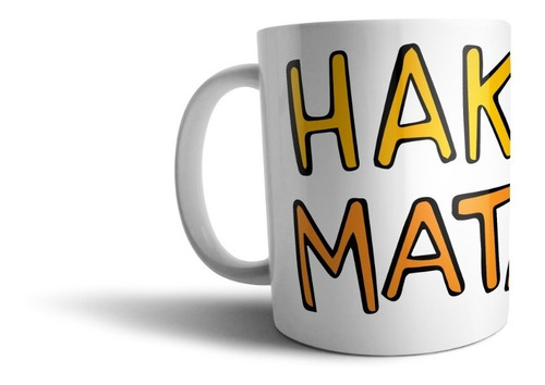 Taza Sublimada Hakuna Matata Frase Película Rey León