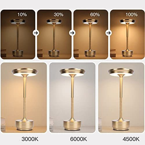 Lámpara De Mesa Inalámbrica: Lámpara De Mesa Ajustable Con C
