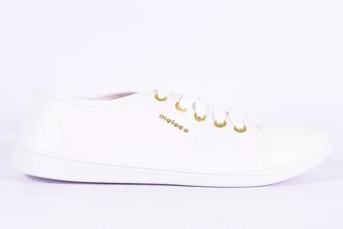 Zapatilla Moleca Blanca Acordonada Para Mujer