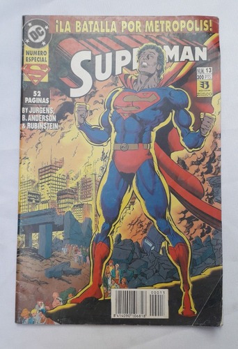 Historieta Comic * Superman * Nº 13 Zinco Antigua