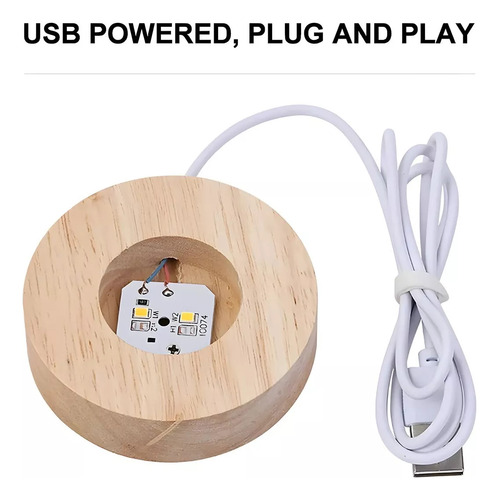 Esfera Con Diseño 3d Mini Lámpara Luz Led Para Dormitorio